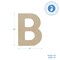 Wooden Letter B 12 inch or 8 inch, Unfinished Large Wood Letters for Crafts | Woodpeckers